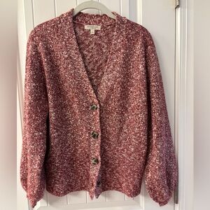 Liverpool Women's Burgundy Marled Cardigan